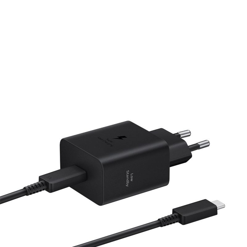 SAMSUNG - Cable Tipo C + Adaptador 45W Samsung EP-T4511XBEGWW Negro