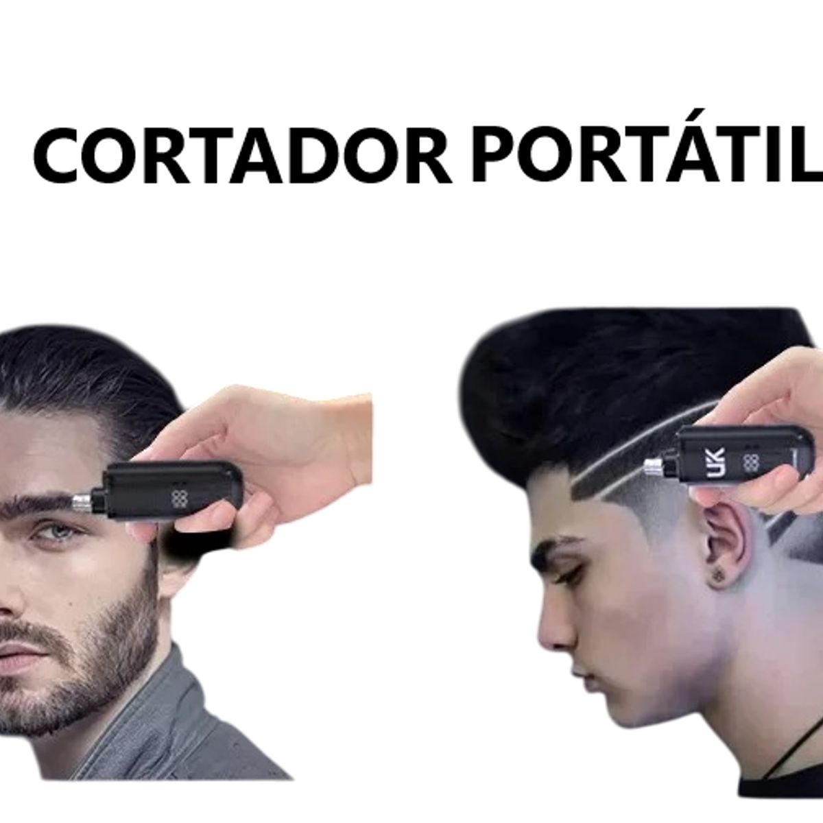 GENERICO - Mini recortadora eléctrica para vello nasal y del cabello  AZUL