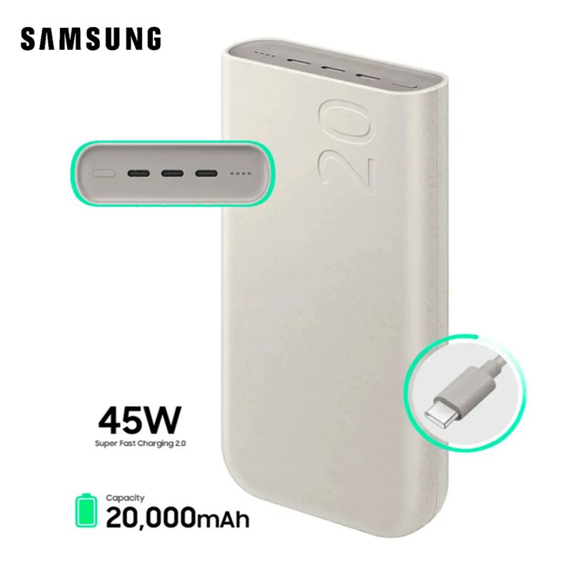 SAMSUNG - Power Bank Samsung 20000mAh 45W Battery Pack Beige