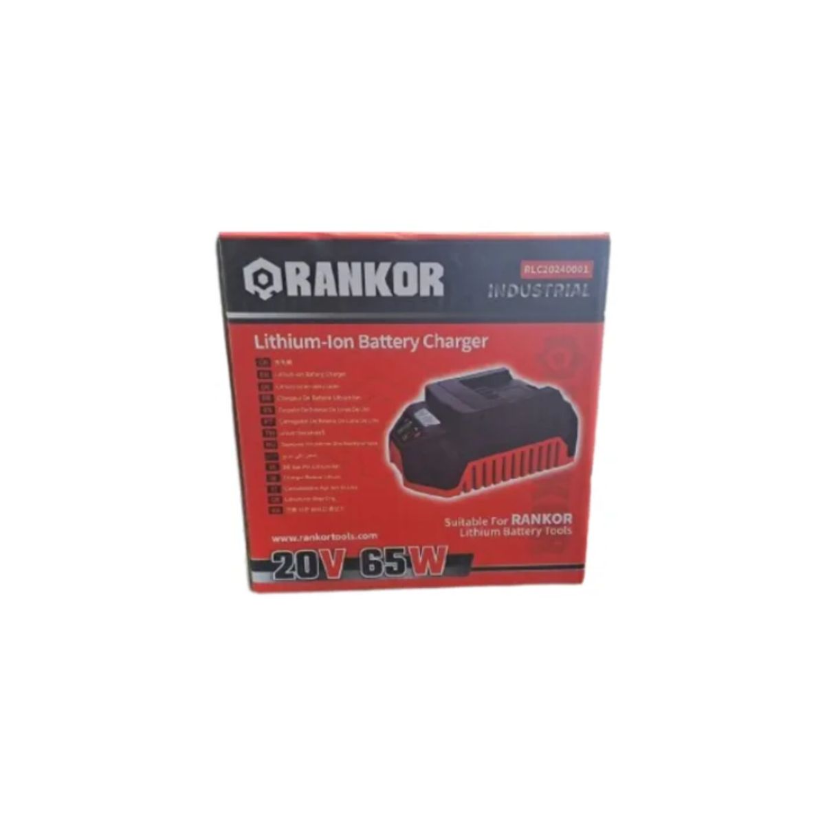 RANKOR - Cargador De Baterías De Ion-litio 24a65wcaja Roja Rankor