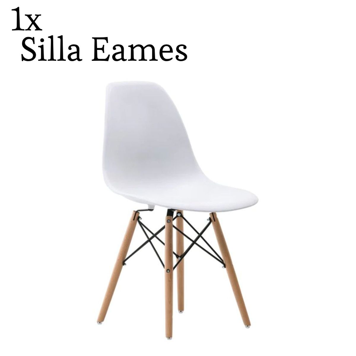 GENERICO - Silla Vintage Eames para Comedor x1