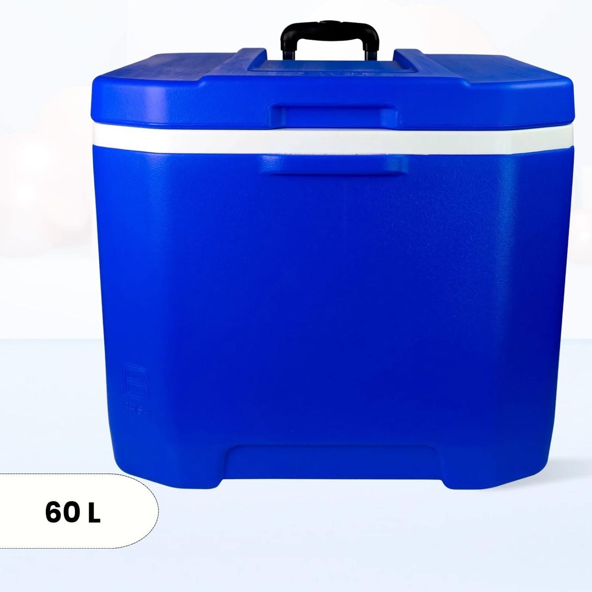 BASA - Cooler rectangular Azul con Rudas y Asa Yeti Basa 60 Litros