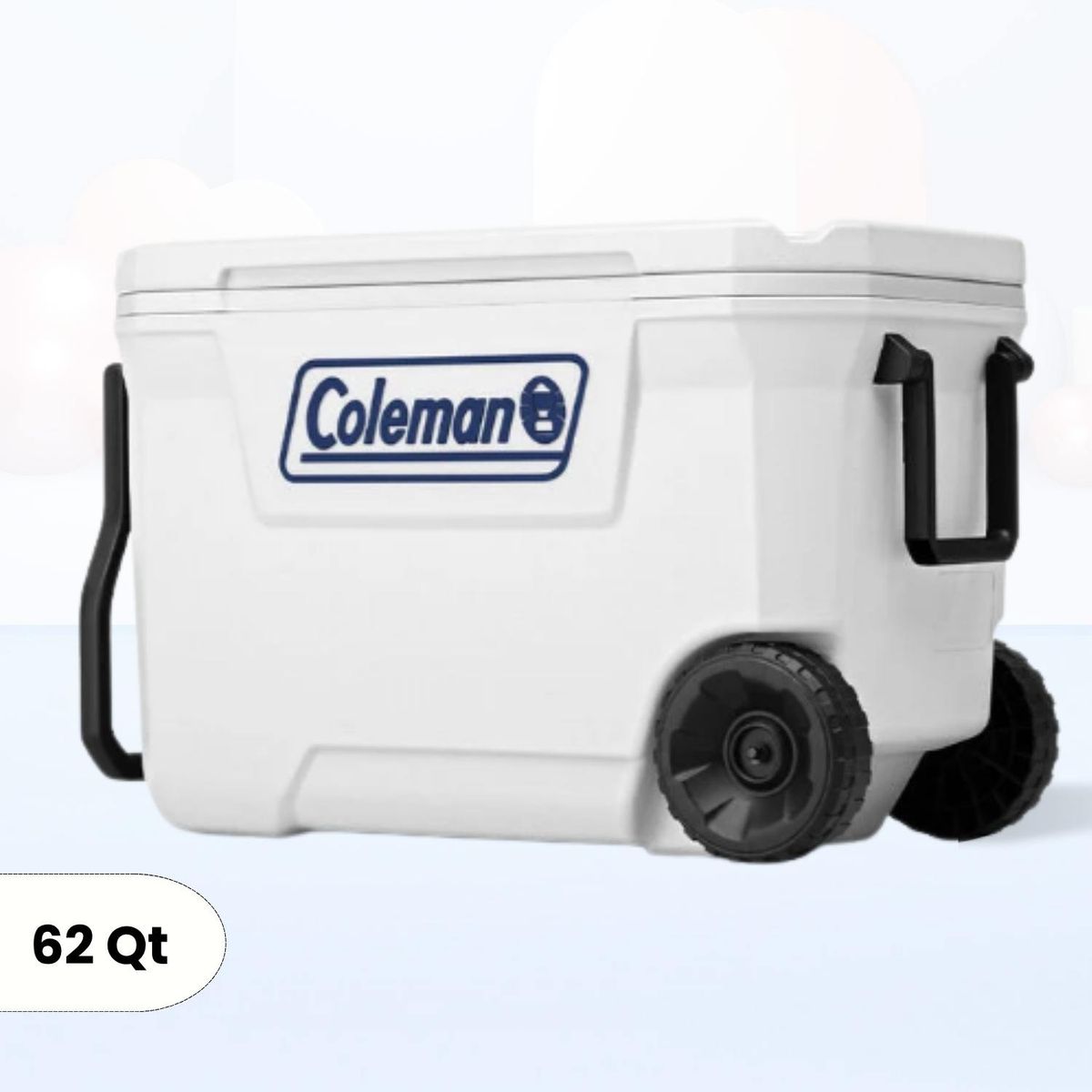 COLEMAN - Cooler Blanco Marine con Asa y Rueda Coleman 58 Litros 62 QT