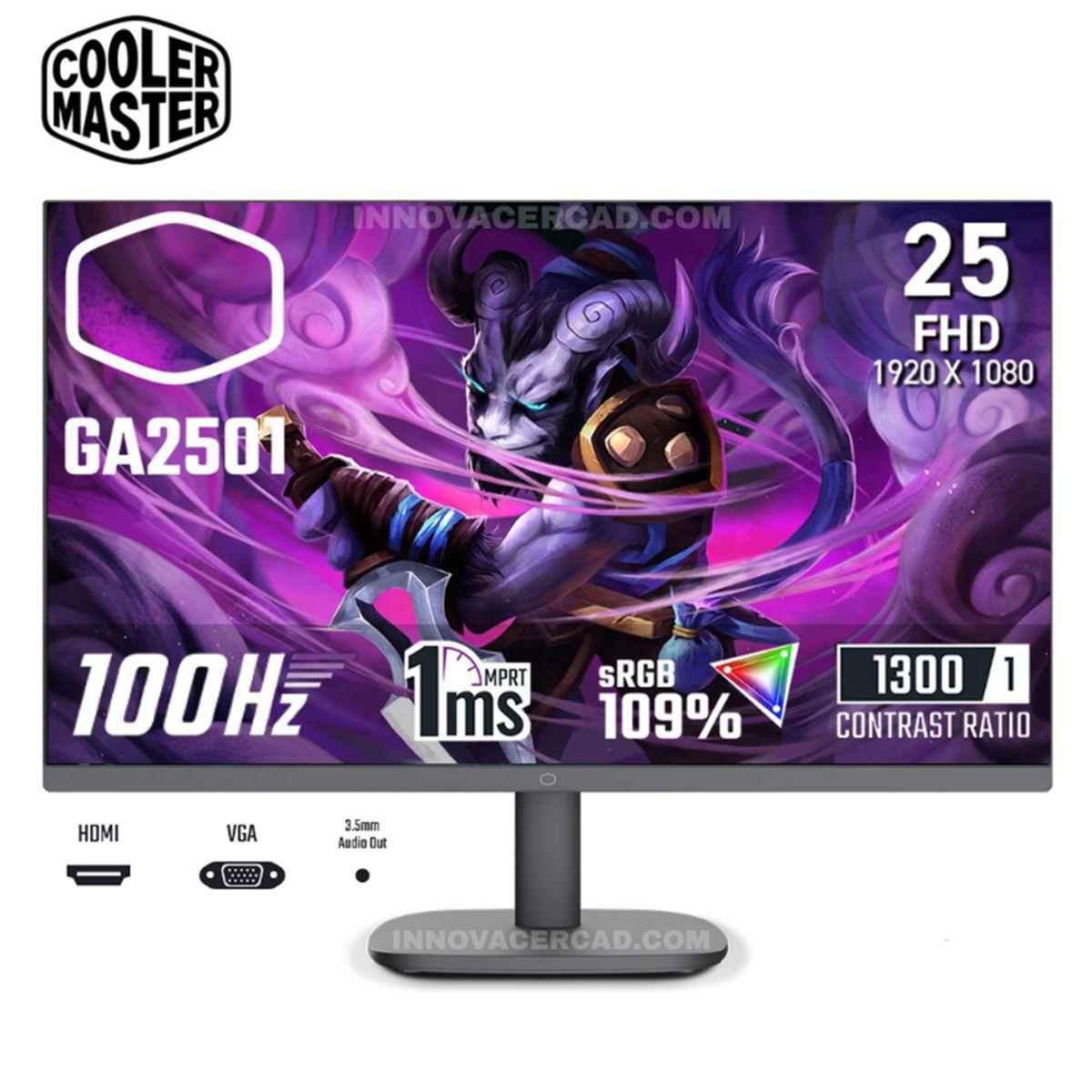 COOLER MASTER - Monitor Cooler Master GA2501 245″ VA FHD1MS 100HZ