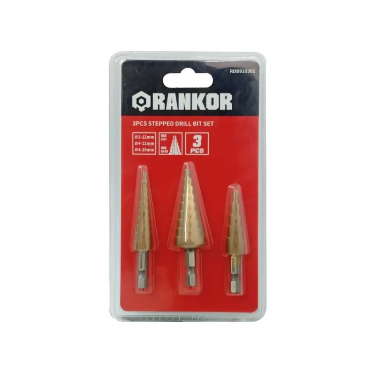 RANKOR - Brocas Escalonadas Rankor X3pzs 3-124-124-20mm Rdb910301