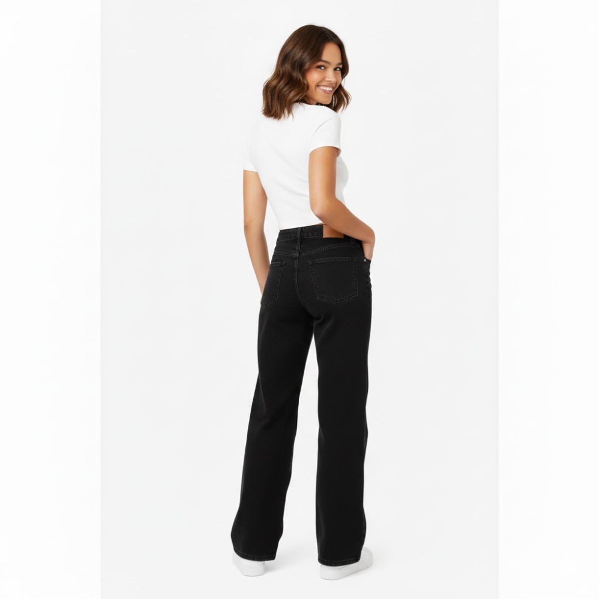 GENERICO - Pantalon Jean Wide Leg - Jean Rigido
