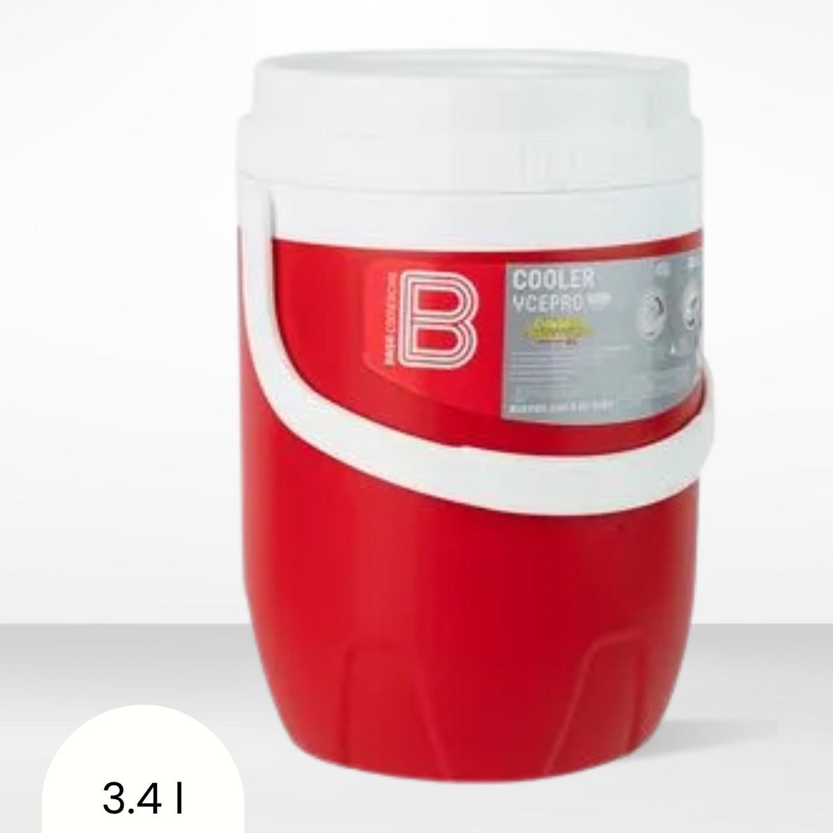 BASA - Cooler de Polipropileno Ycepro Rojo Basa 3.4 Litros