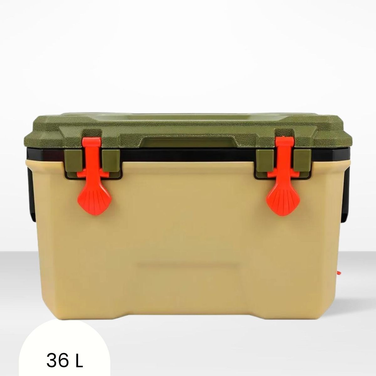 ICHIMATSU - Cooler Rectangular Verde con Dos Asa Laterales 36 Litros