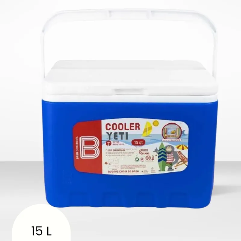 BASA - Cooler Rectangular Yeti  Azul 15 Litros
