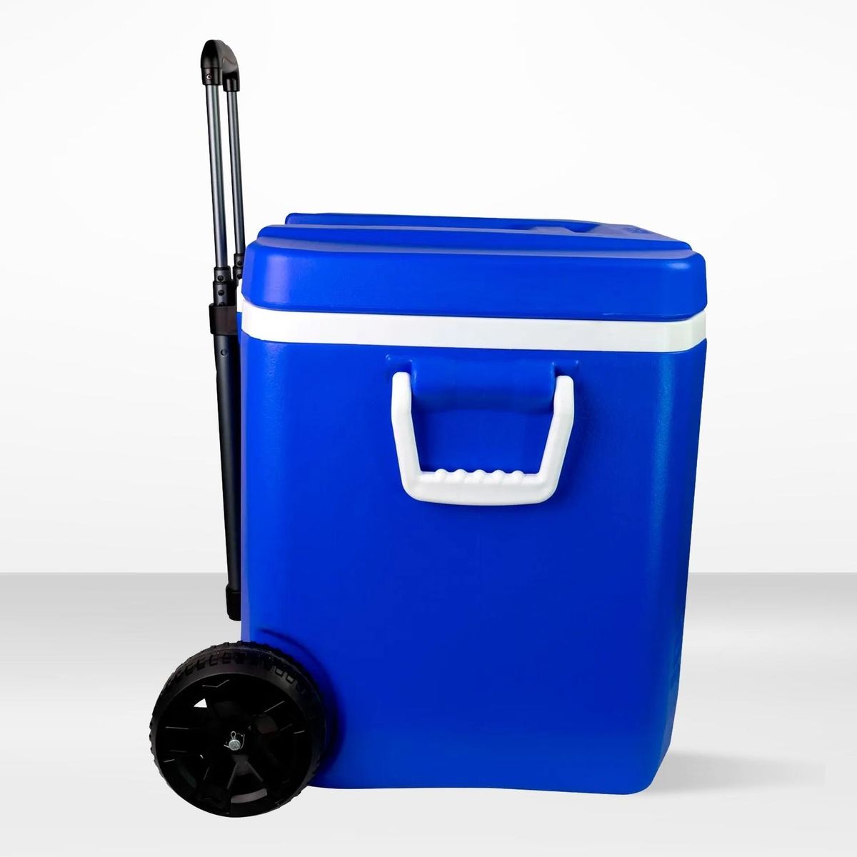 BASA - Cooler rectangular Azul con Rudas y Asa Yeti Basa 60 Litros