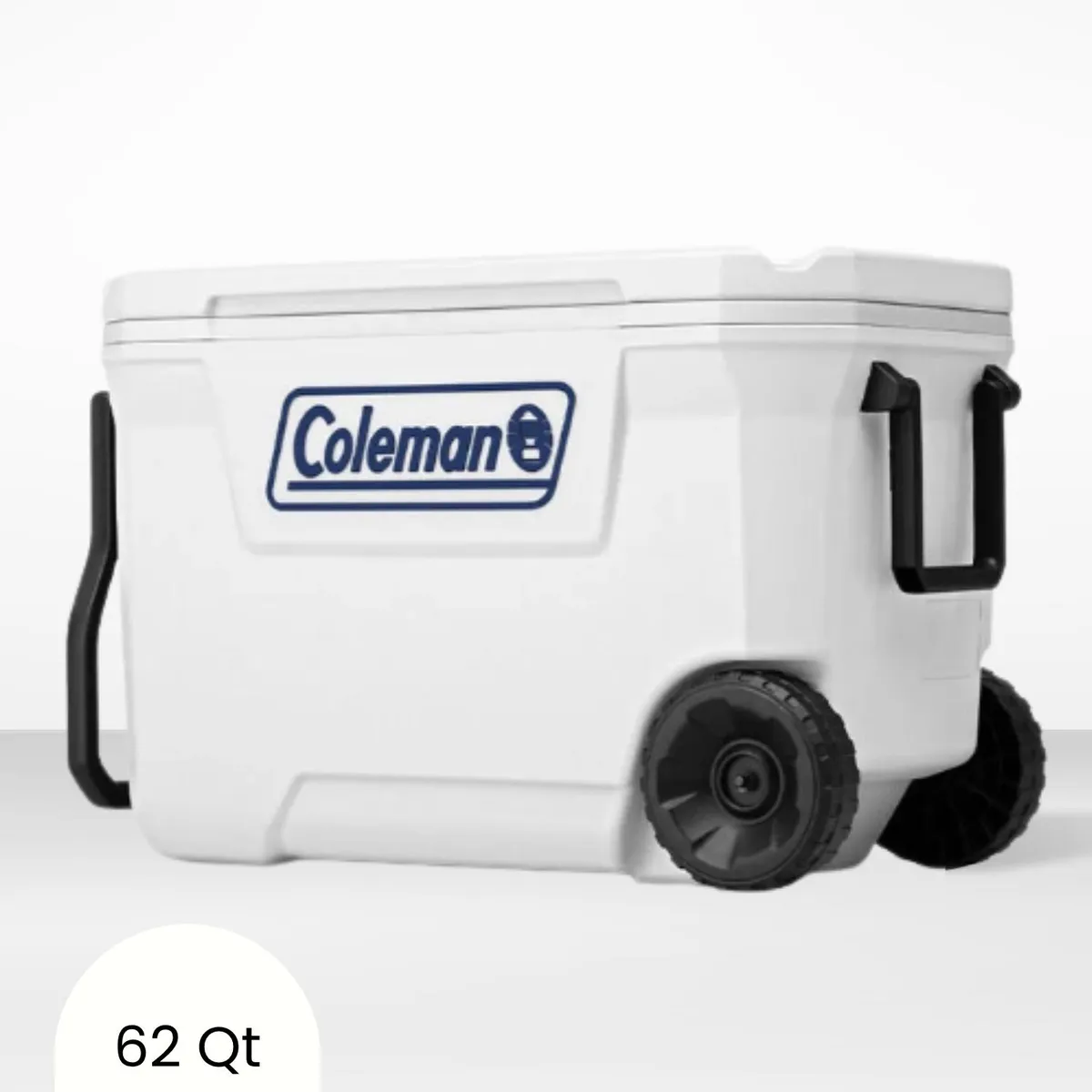 COLEMAN - Cooler Blanco Marine con Asa y Rueda Coleman 58 Litros 62 QT