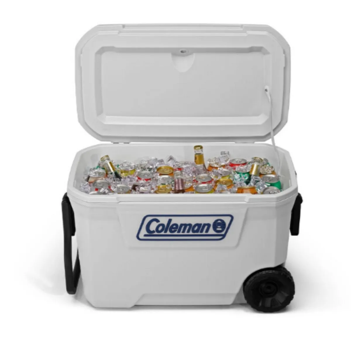 COLEMAN - Cooler Blanco Marine con Asa y Rueda Coleman 58 Litros 62 QT