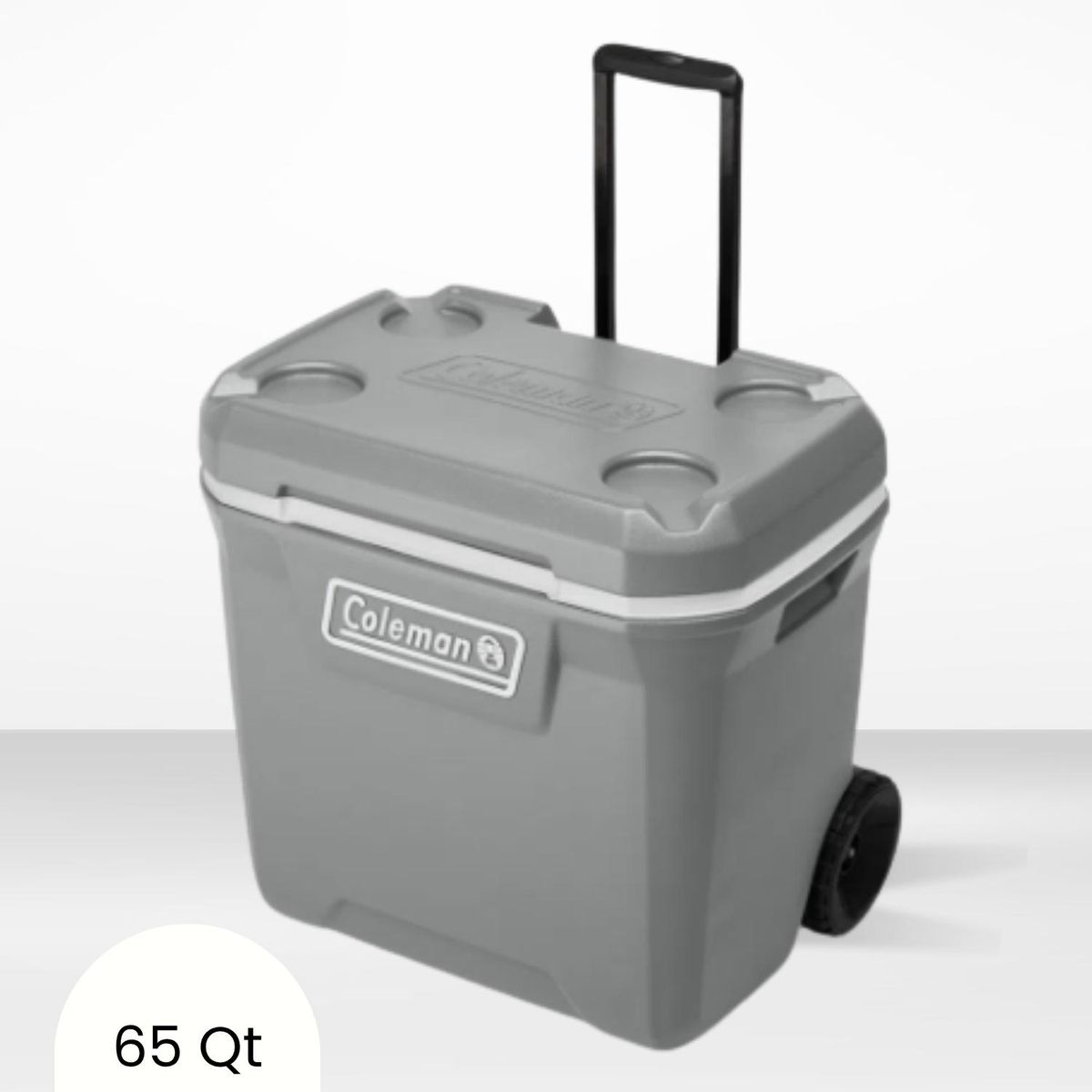 COLEMAN - Cooler Gris con Asa y Ruedas Coleman 61 Litros 65 QT