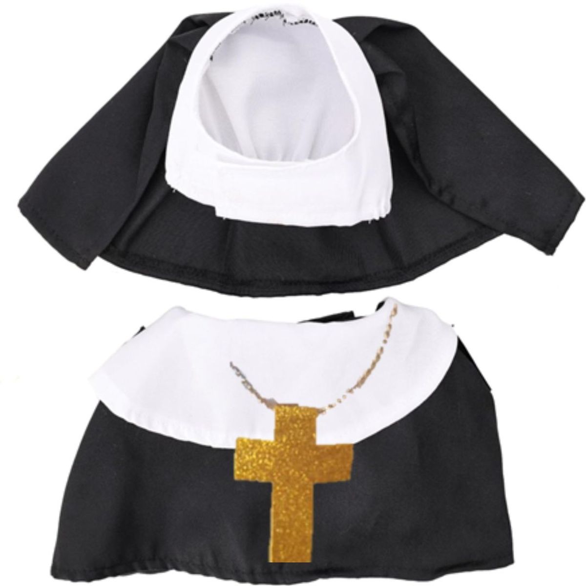 GENERICO - DISFRAZ de Halloween MONJA para Mascotas S