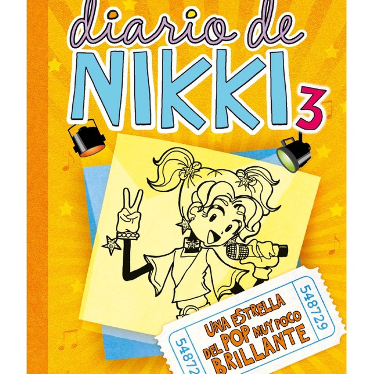 PENGUIN RANDOM HOUSE - Libro Diario de Nikki 3 una estrella del pop muy poco brillante -Russell Rachel Renée