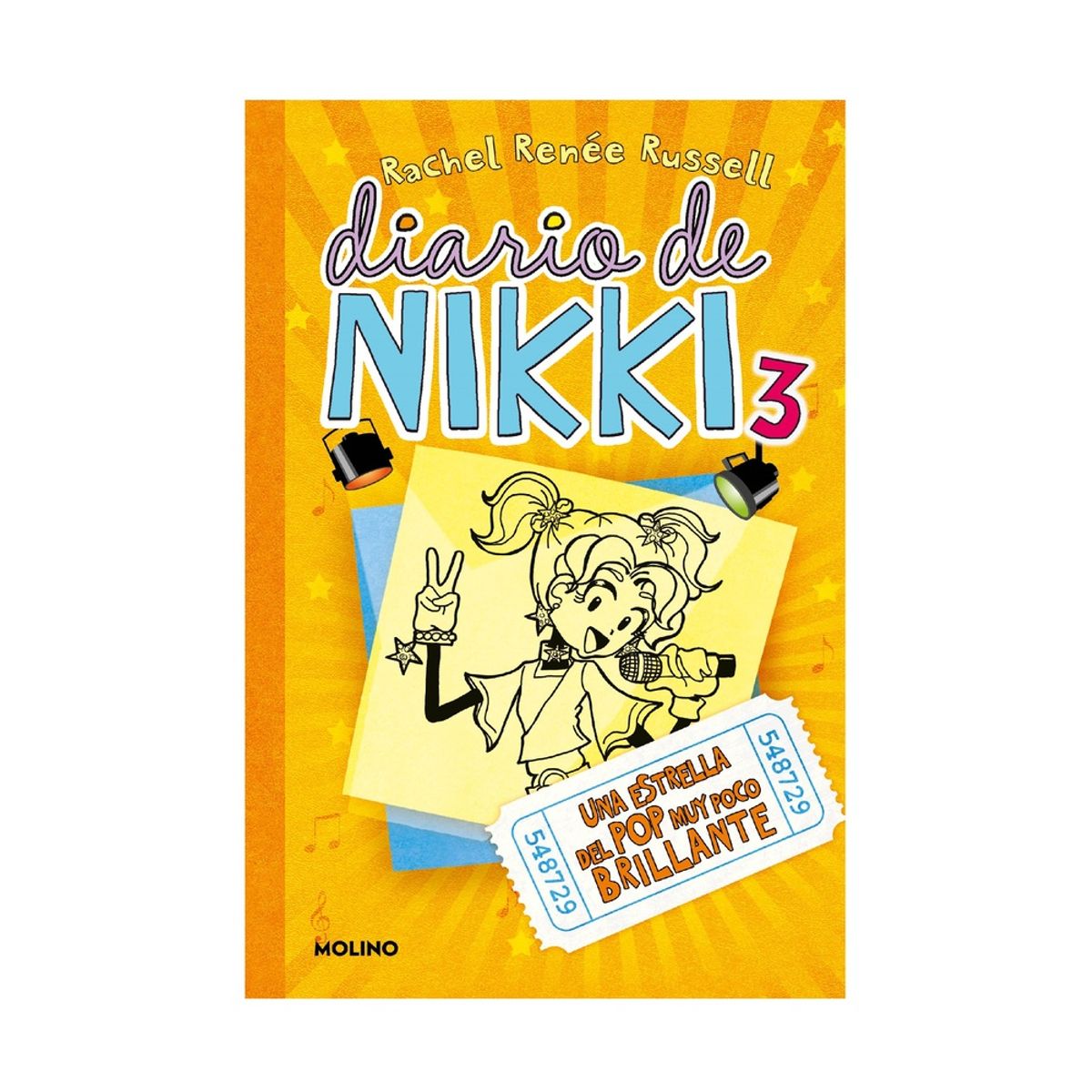 PENGUIN RANDOM HOUSE - Libro Diario de Nikki 3 una estrella del pop muy poco brillante -Russell Rachel Renée