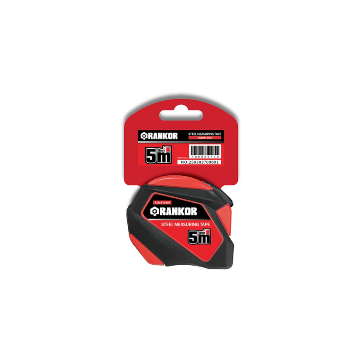 RANKOR - Cinta Métrica De 5m Ancho 19mm Carcasa Abs Rankorrsm910501