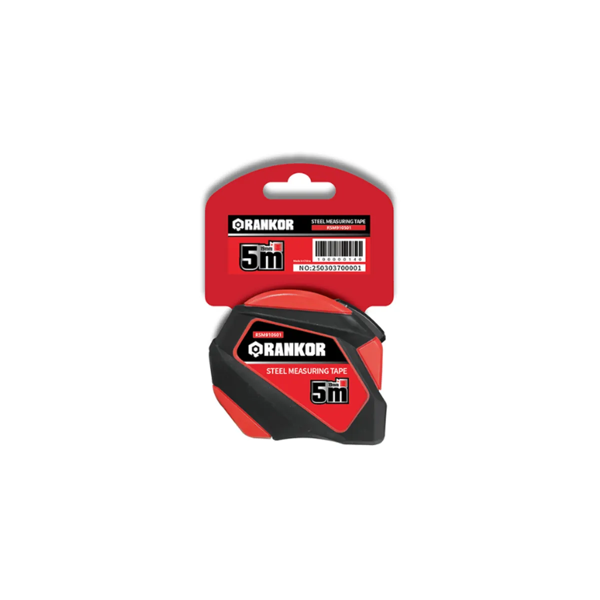 RANKOR - Cinta Métrica De 5m Ancho 19mm Carcasa Abs Rankorrsm910501