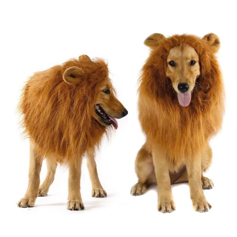 GENERICO - DISFRAZ de Halloween Melena de LEON para Mascotas M