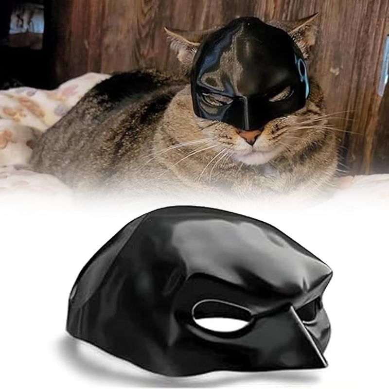 GENERICO - MÁSCARA de Halloween para GATO de BATMAN M