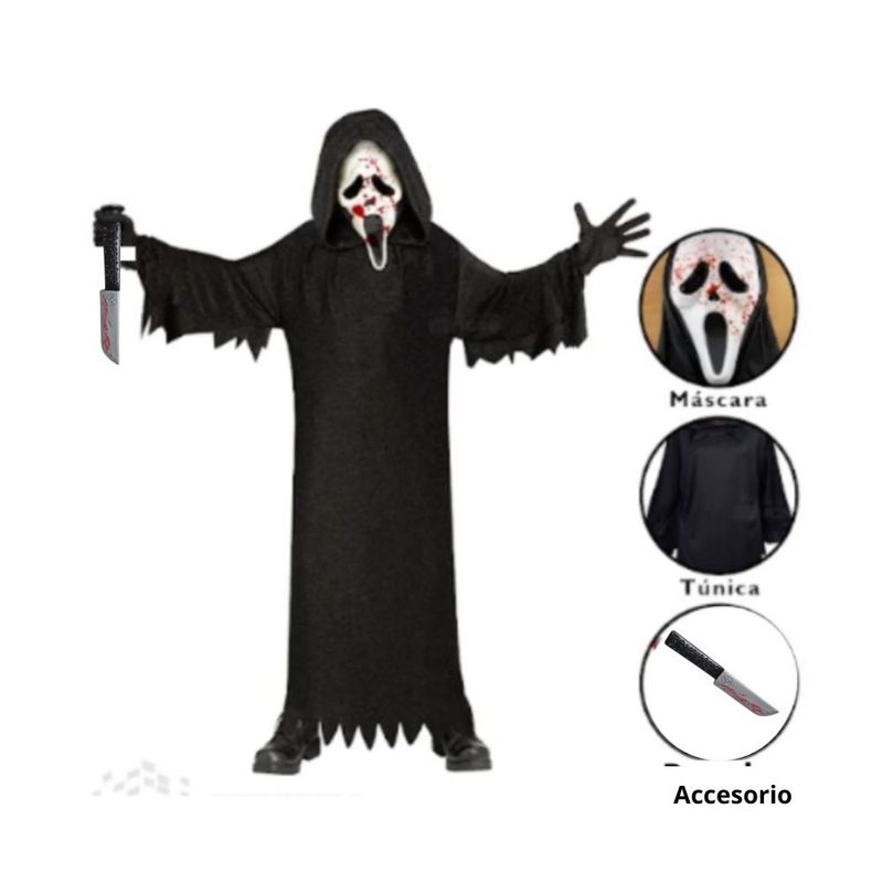 GENERICO - Disfraz Completo Ghost Face Talla M