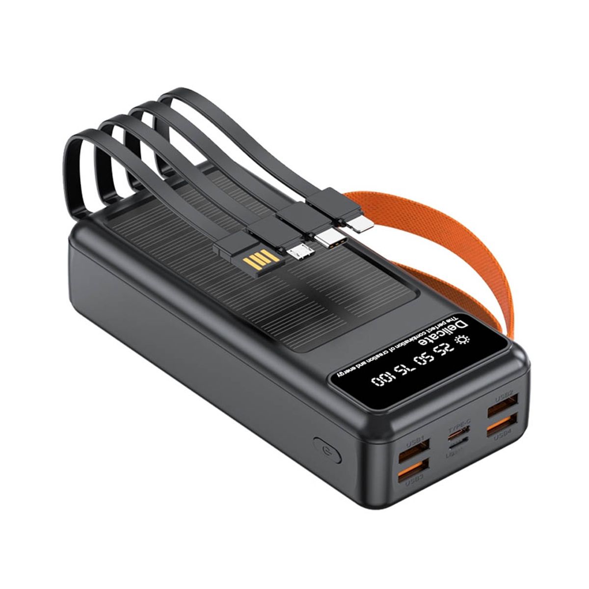 OEM - Cargador Portátil Power Bank 45000 mAh Demgel DE-2010 Carga Solar