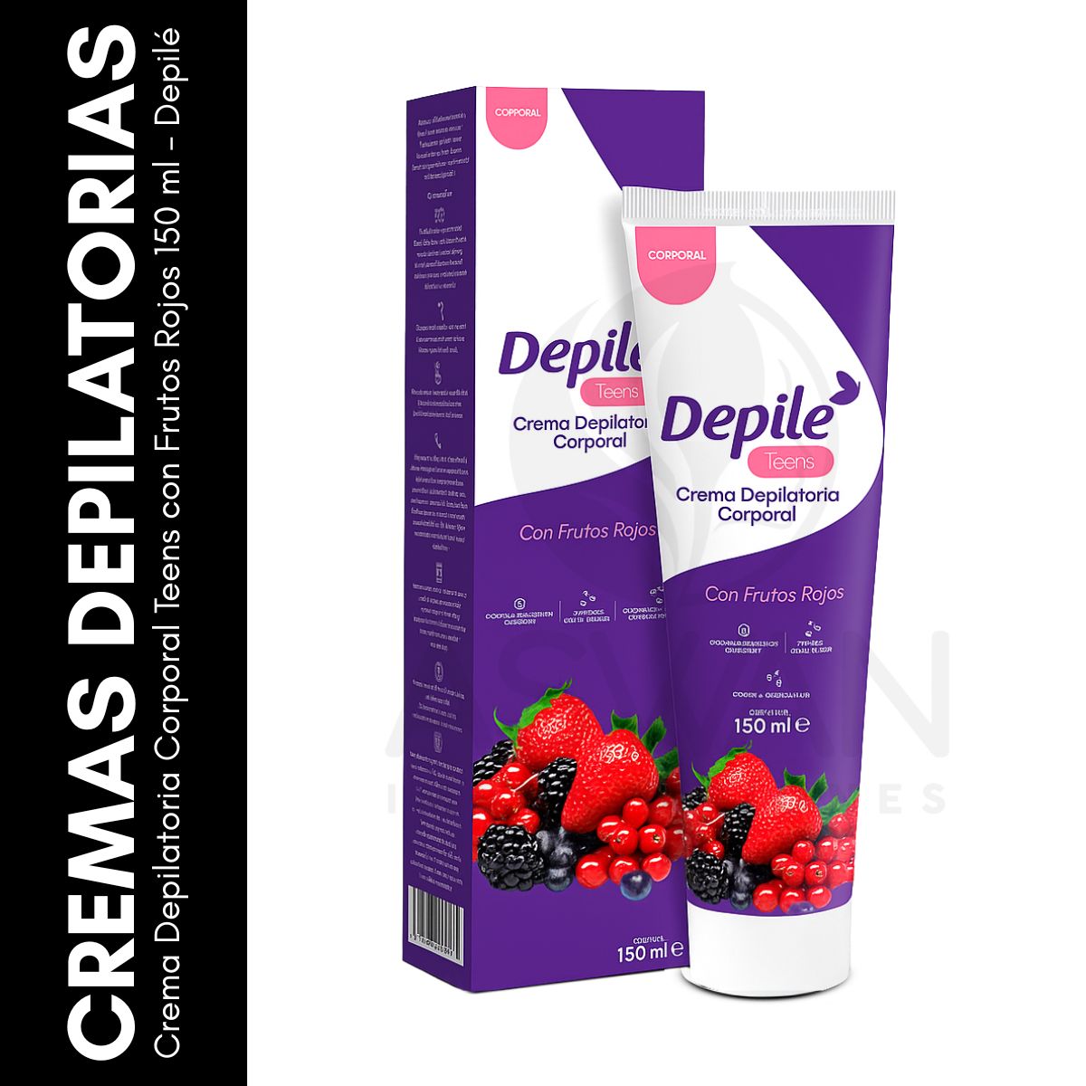 GENERICO - Crema Depilatoria Corporal Teens con Frutos Rojos 150 ml  Depilé