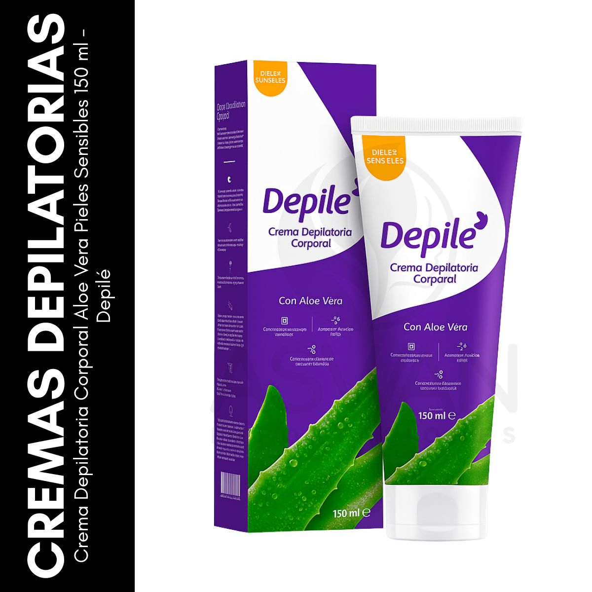 GENERICO - Crema Depilatoria Corporal Aloe Vera Pieles Sensibles 150 ml  Depilé