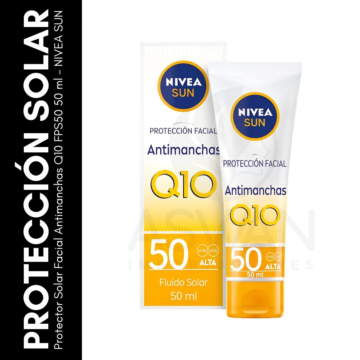 GENERICO - Protector Solar Facial Antimanchas Q10 FPS50 50 ml  NIVEA SUN