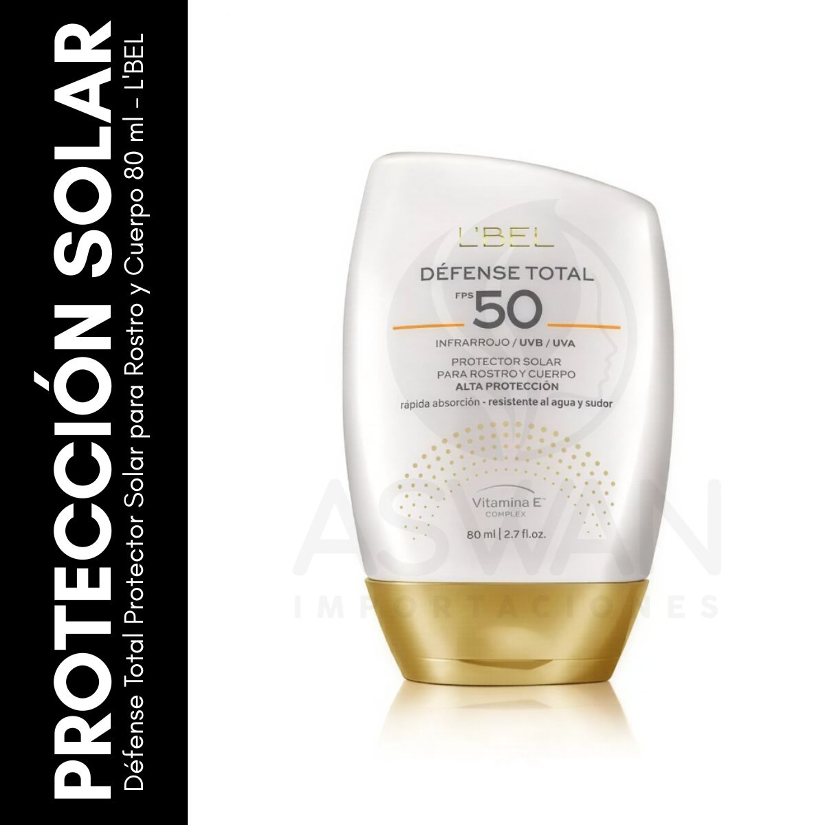 GENERICO - Défense Total Protector Solar para Rostro y Cuerpo 80ml LBEL