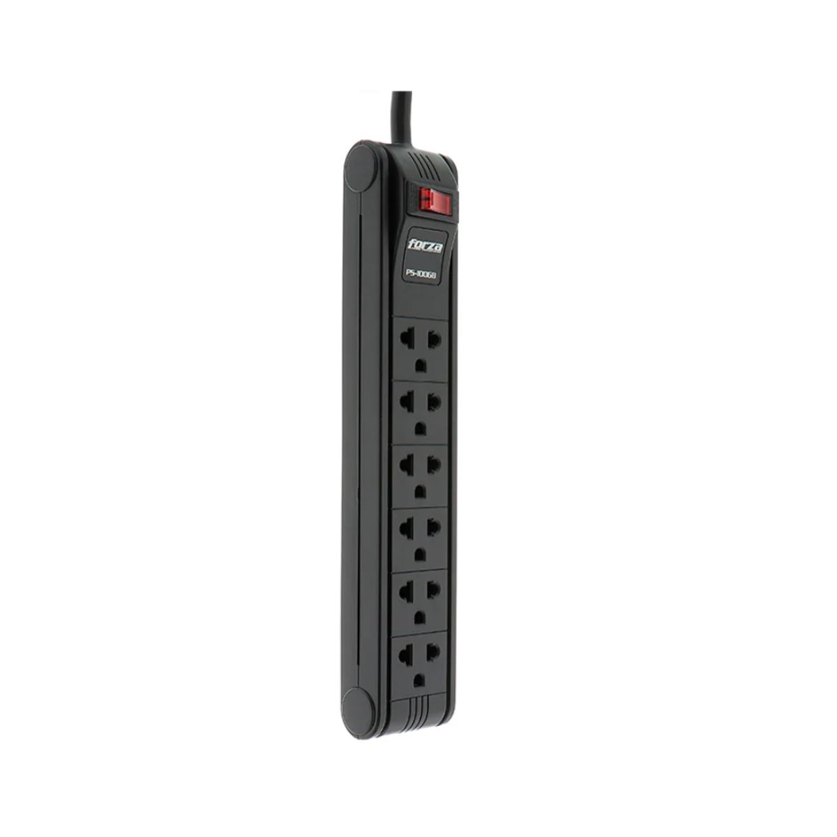 FORZA - Regleta De 6 Tomas Forza Negro 220v Ps-1006b 03 Mtrs