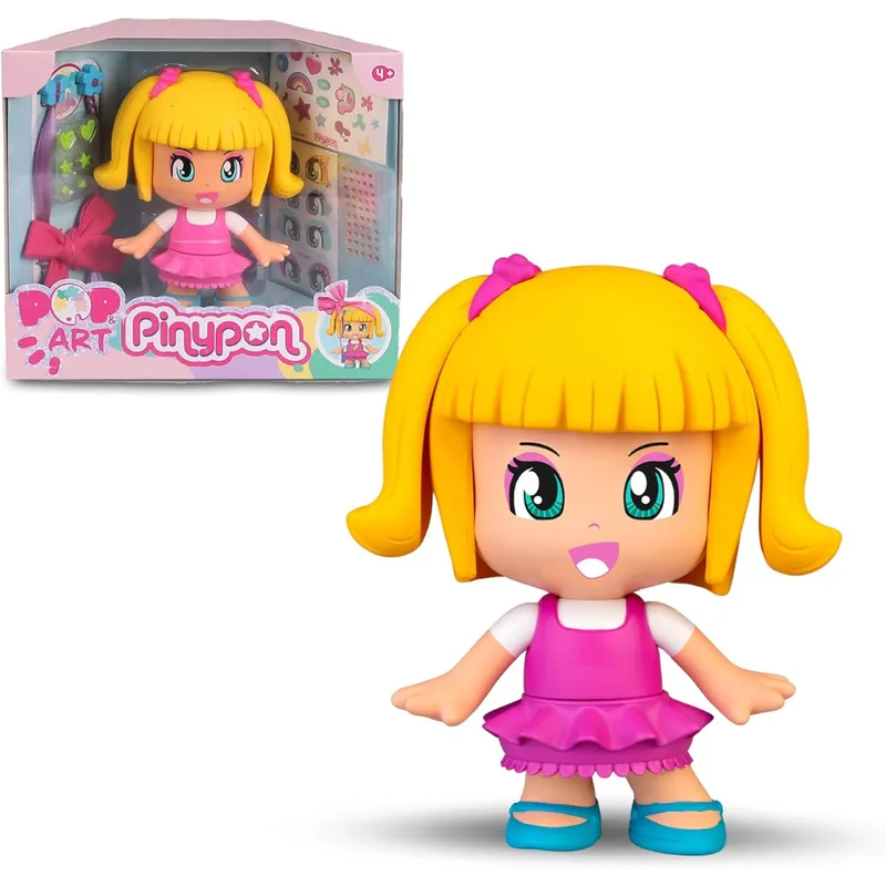 PINYPON - Juguete Muñeca Pinypon Pop Decora Con Arte Niña