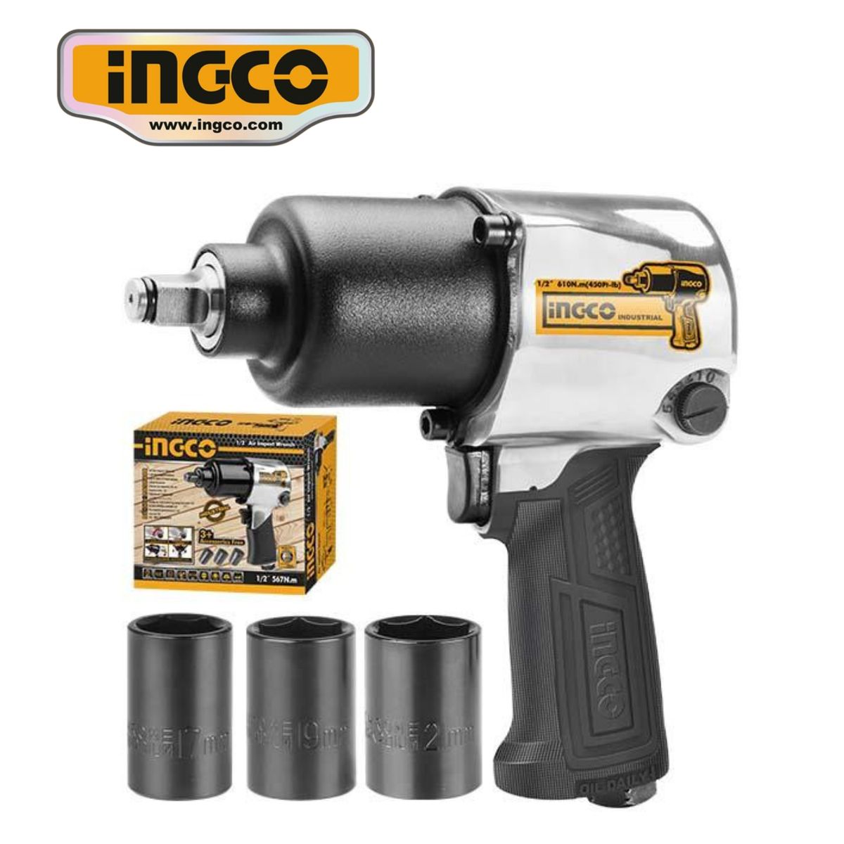 AIW12562 PISTOLA DE IMPACTO NEUMÁTICA, marca INGCO TOOLS - Foto Principal