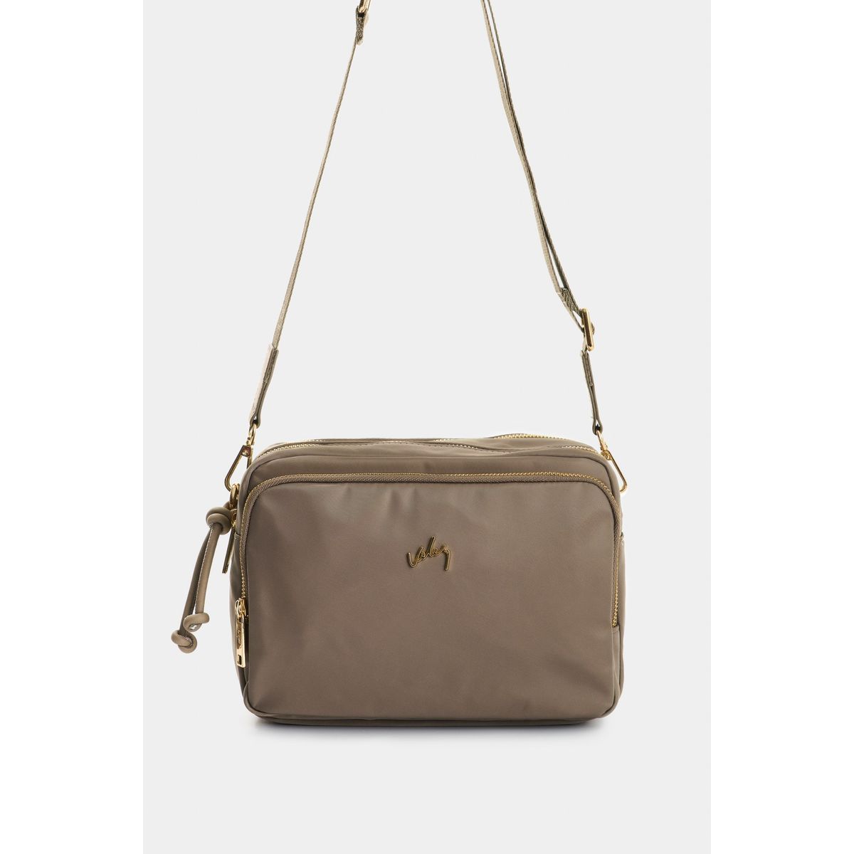 VELEZ - Vélez Morral En Lona Y Cuero Para Mujer Square Gris