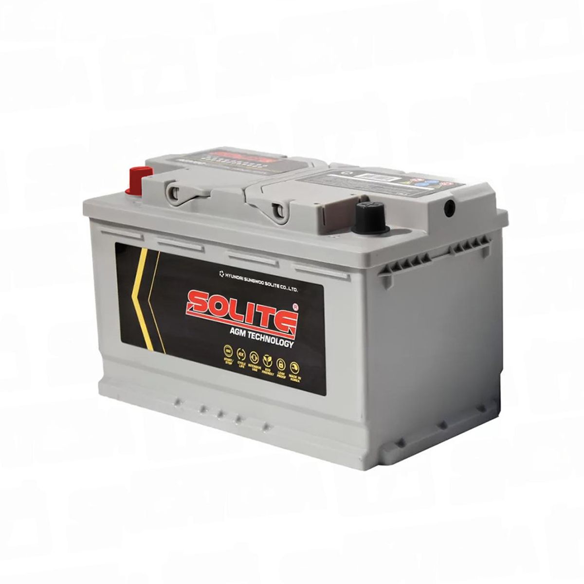 GENERICO - Batería Auto Solite AGM80R R4 17 Placas para Hyundai Staria 80Ah/8000A