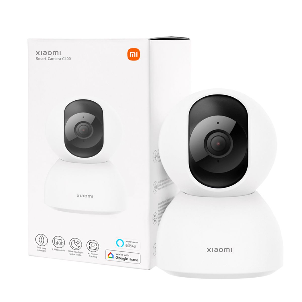 XIAOMI - Cámara Xiaomi Smart Camera C400 25K con Giro 360° y Visión Nocturna