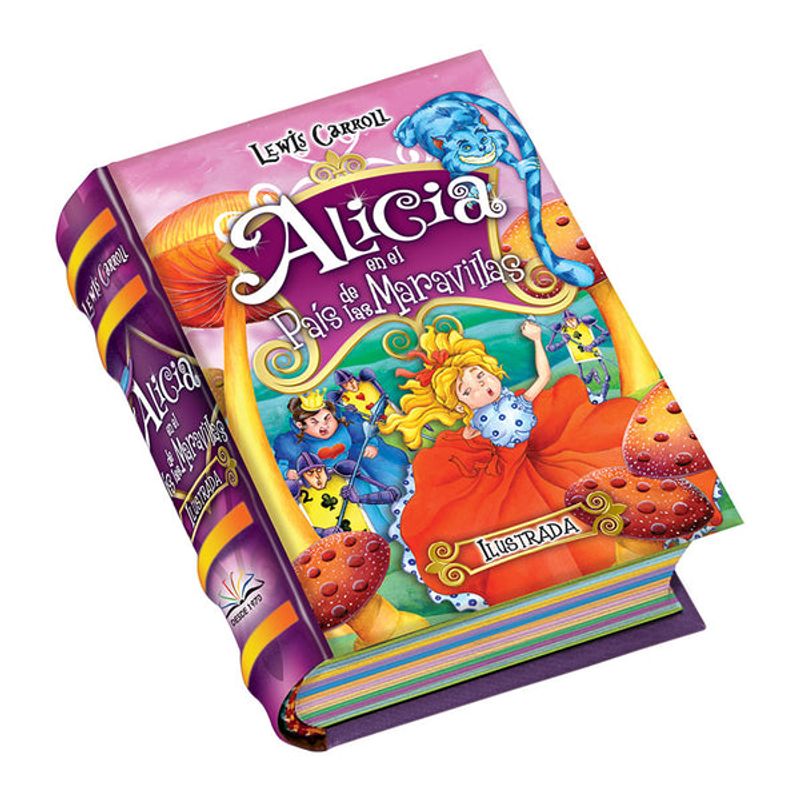 GENERICO - MINI LIBRO ALICIA EN EL PAÍS DE LAS MARAVILLAS - ILUSTRADO