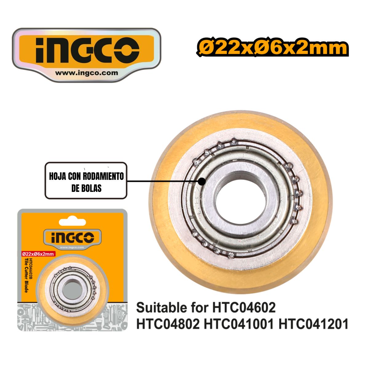 INGCO TOOLS - HTC04802 CORTADOR DE MAYÓLICA 800MM + RODEL HTC04602B