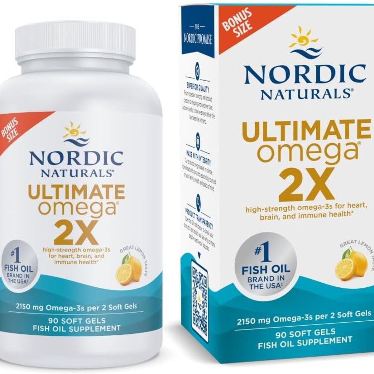 GENERICO - Nordic Naturals Ultimate Omega 2X –Omega-3 2150mg – 90 cápsulas