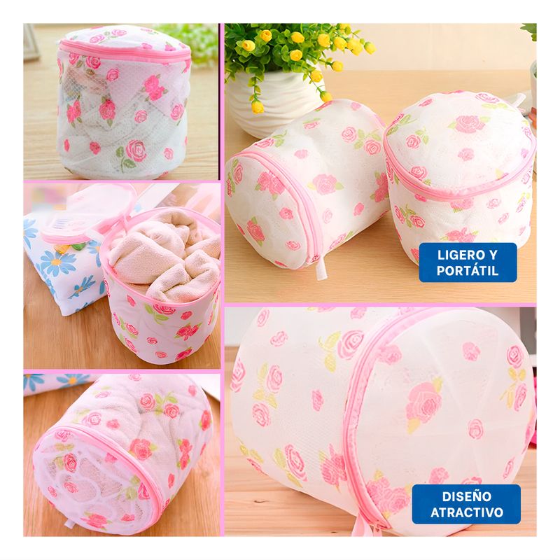 RYBIU IMPORT - Pack6 Bolsa Malla para Lavado en Blanco Y+Regalo Stickers