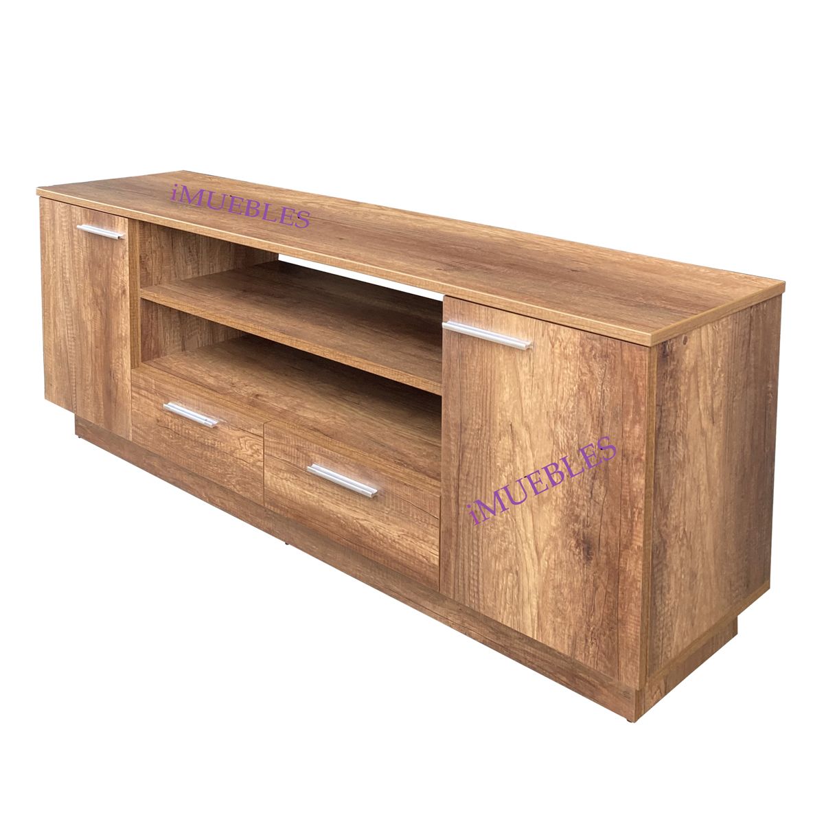 TEMEL - Centro Entretenimiento Caramelo Mueble para TV 65