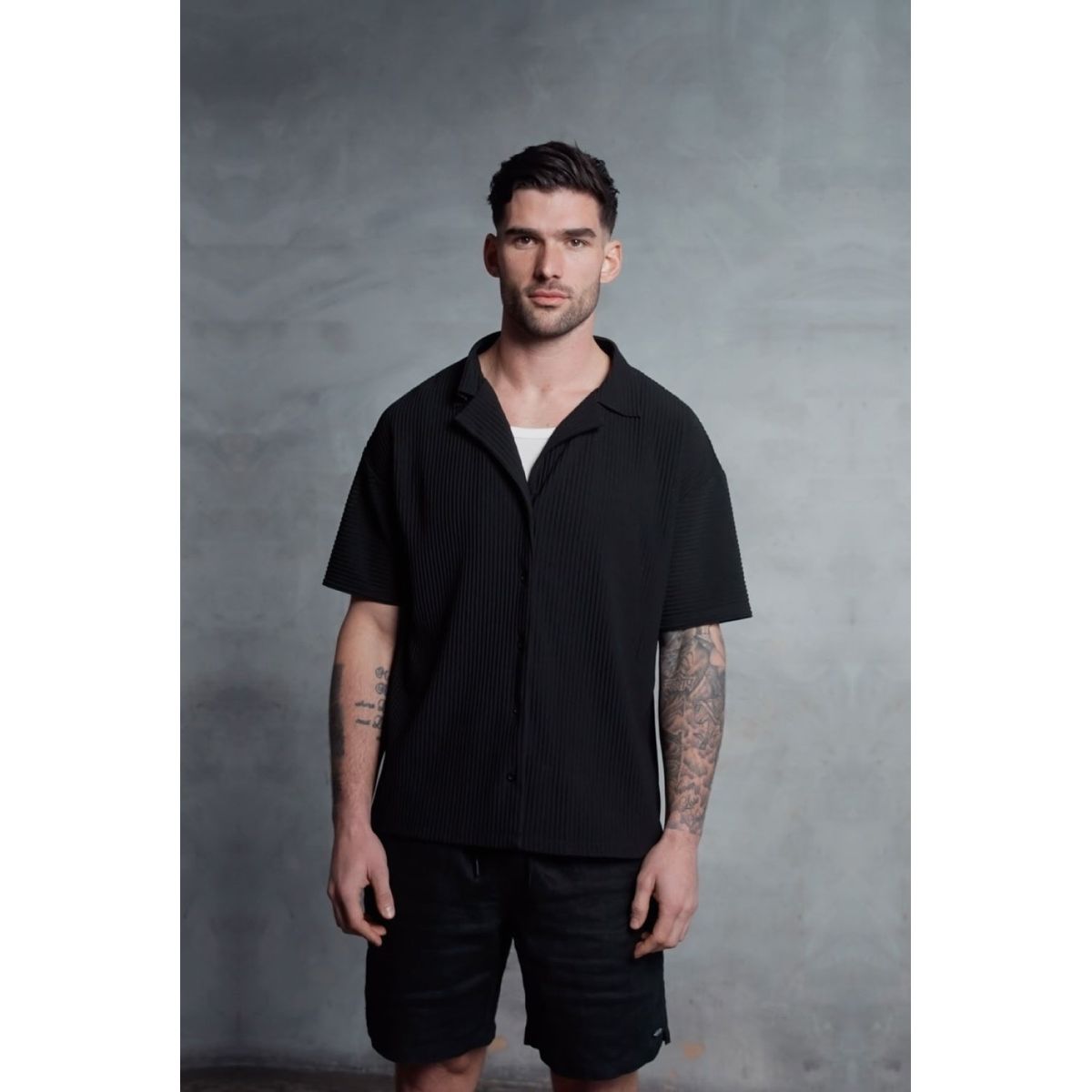 GENERICO - Camisa pliegos de hombre