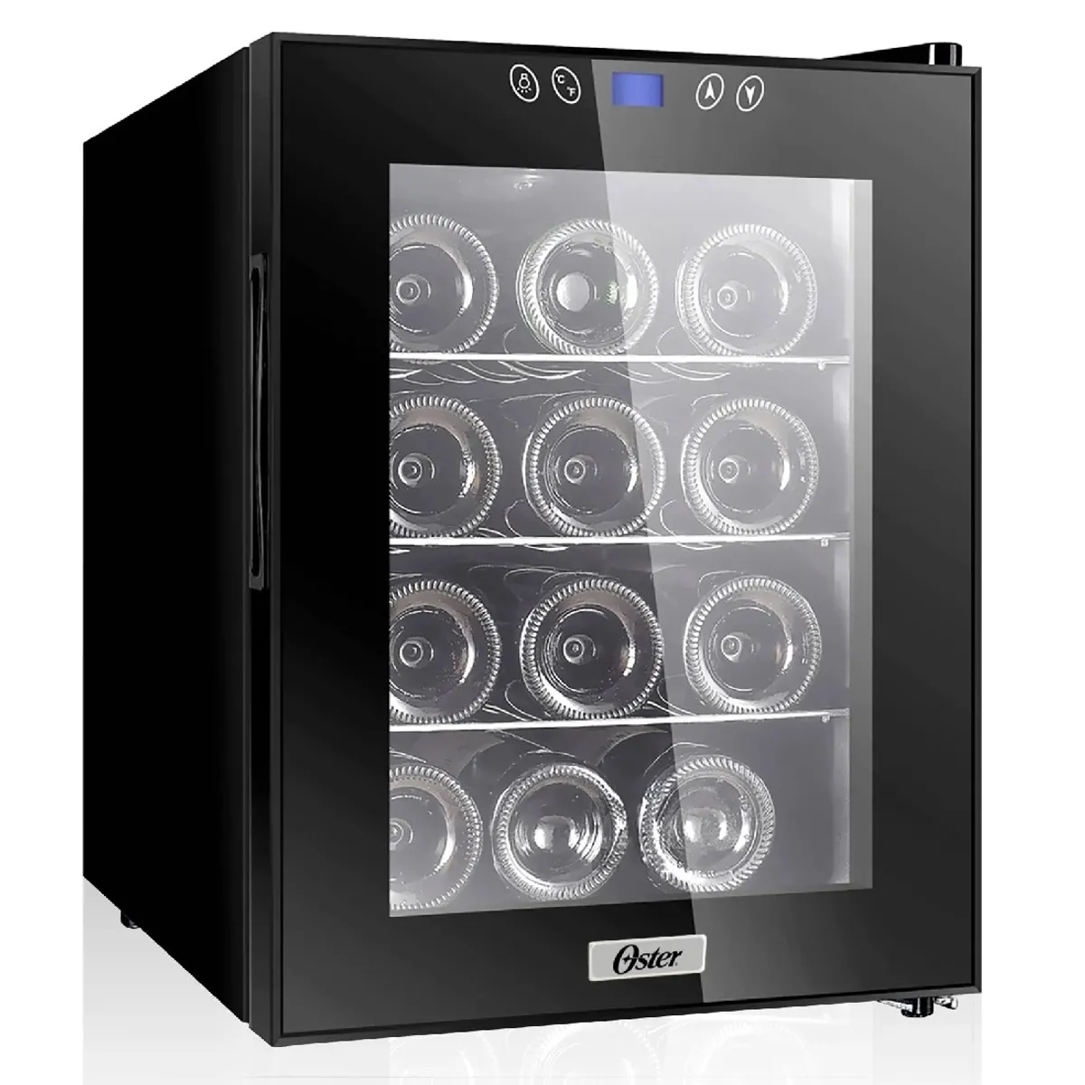 OSTER - Vinera Oster OS-PWCC1203B para 12 Botellas 1 Puerta Negro