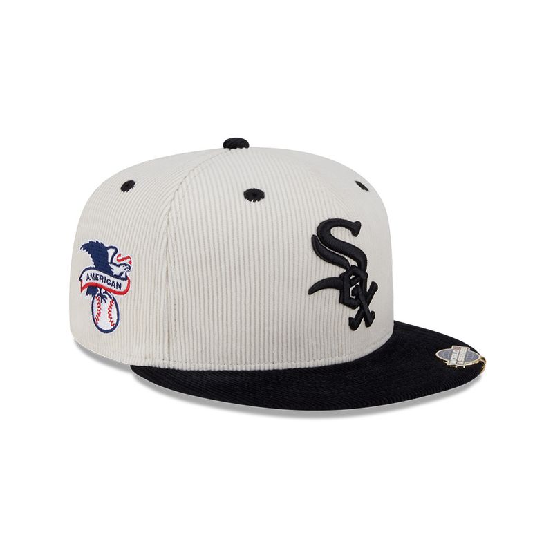 NEW ERA - Gorra 59Fifty MLB Chicago White Sox Throwback Beige