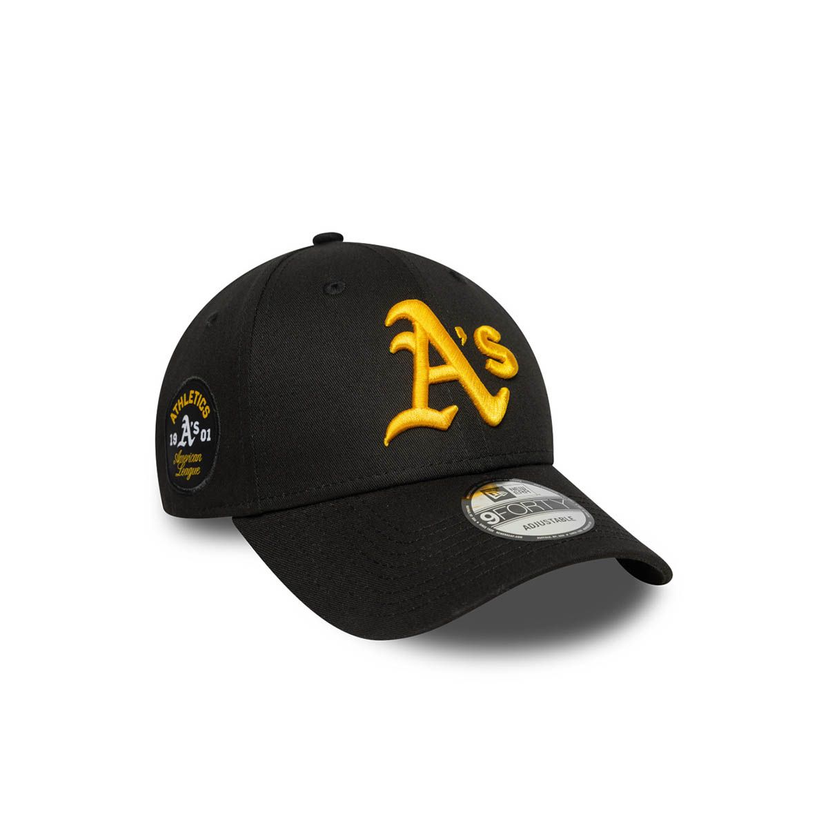 NEW ERA - Gorra 9Forty MLB Oakland Athletics Side Patch Black