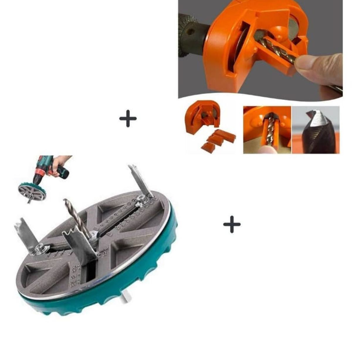 GENERICO - AFILADOR PARA BROCAS DE METAL + SIERRA DE PERFORACION