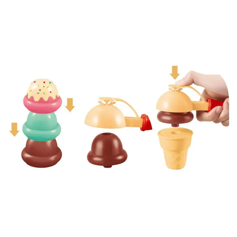 GENERICO - Play Set de Helados Creativos  ¡Crea Apila y Sirve