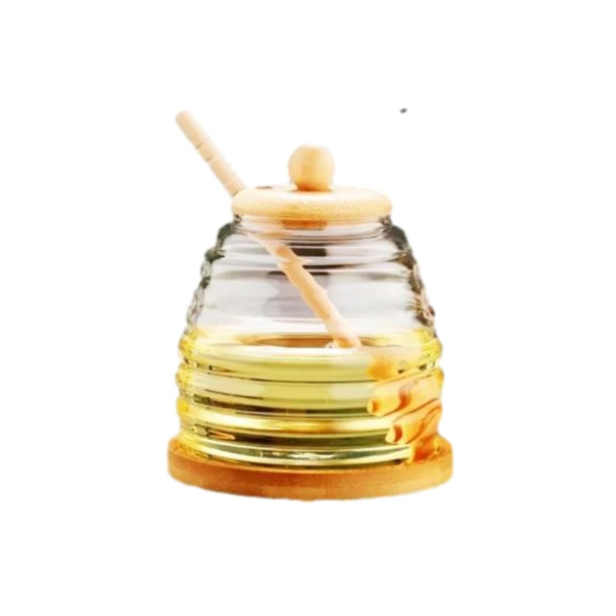 GENERICO - Frasco de Vidrio Mielera Bambu Premium 400 ml