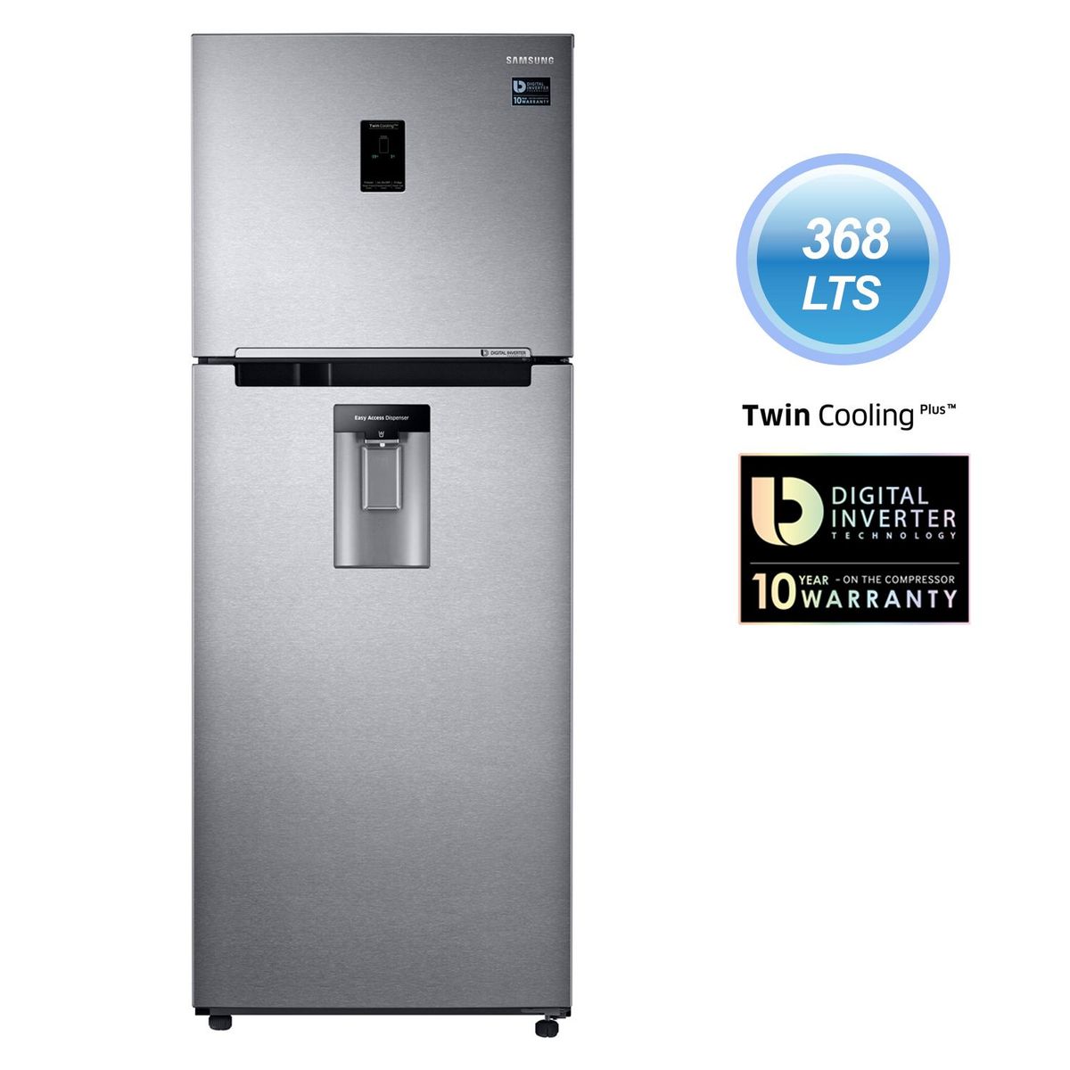 SAMSUNG - Samsung Refrigeradora 368 lt RT38K5982SL Silver