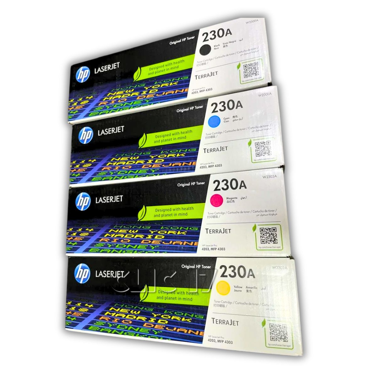 HP - Kit Toner HP 230A  L.J. 4203 L.J. 4303fdw x 4 colores Original
